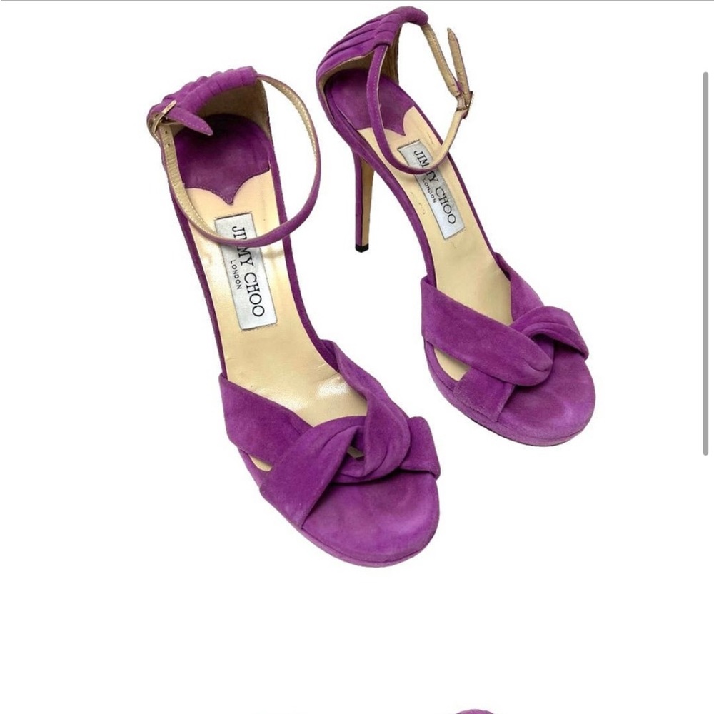 Jimmy Choo Purple Suede Heels 9
